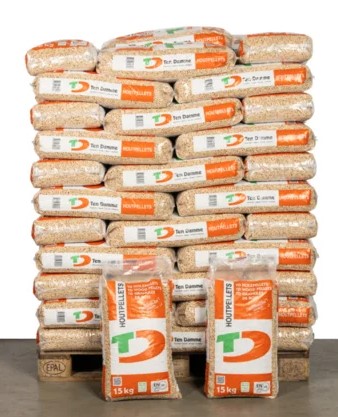 Ten Damme Witte Houtpellets ENplus A1 – 990 kg